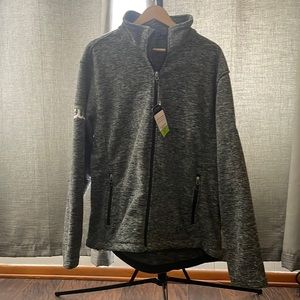 Crossland - Gray Long Sleeved News Fleece Men’s Large - Pittsburgh KDKA CW